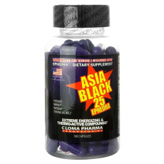 CLOMA PHARMA LABOTRATORIES SUPLES ASIA BLACK 25 100 CAPS